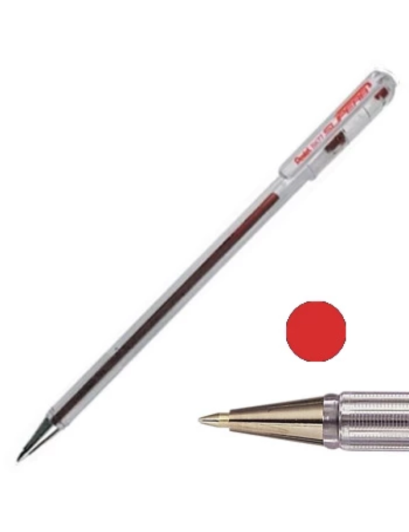 Pentel - Esferográfica Pentel > Superb Medium Vermelho Médio 12 Unidade(s) - 11714002V