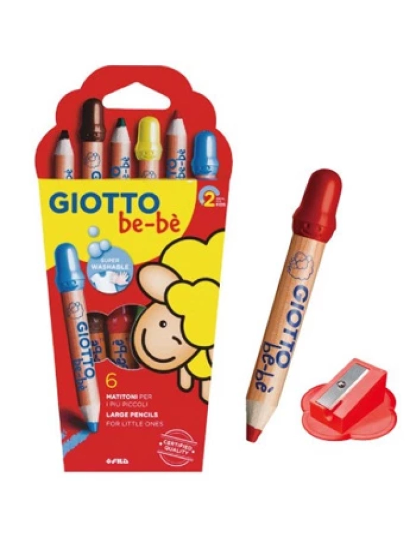 Giotto - Lápis de cor Giotto > BE-BE 6 Unidade(s) - 160469600