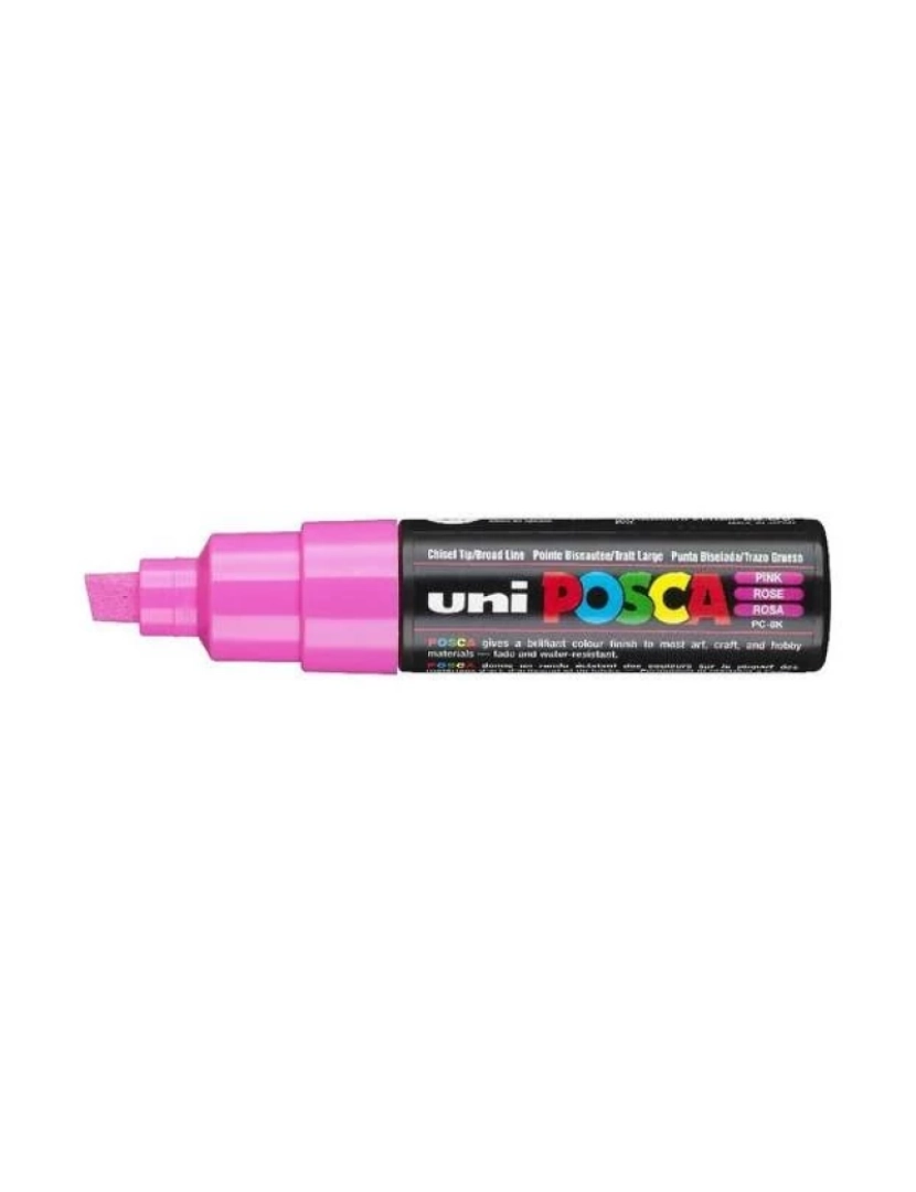 imagem de Marcador Posca > UNI-BALL UNI PC-8K 1 Unidade(s) Ponta de Cinzel Rosa - 1293207/UN1