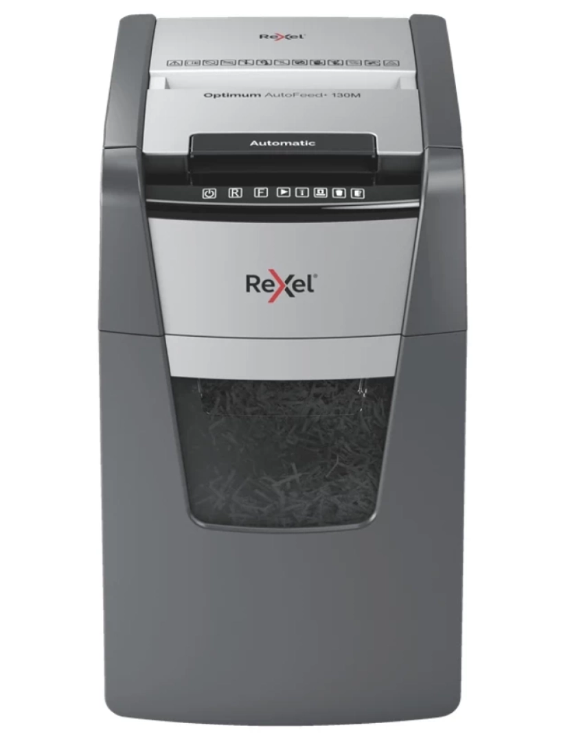 Rexel - Trituradora de Papel Rexel > Autofeed+ 130M Destruidora Trituração MICRO-CORTE 55 DB Preto, Cinzento - 58946918