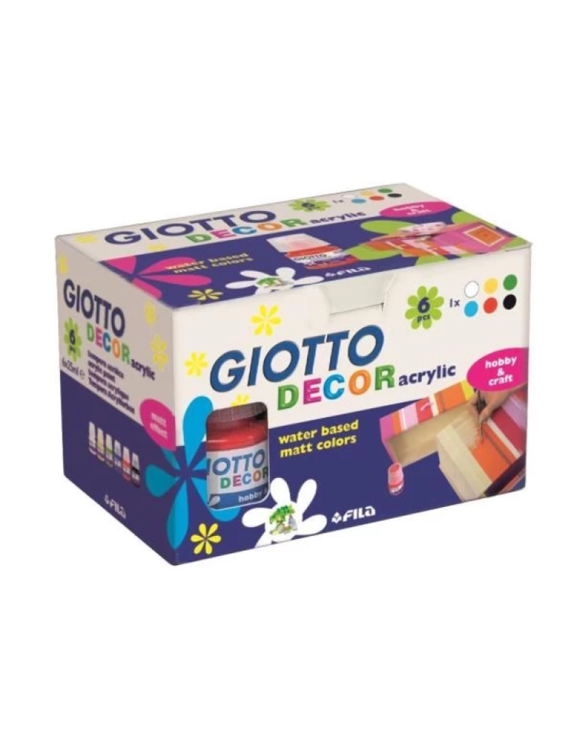 Giotto - Tinta Guache Giotto > Decor Aguarela 25 ML 6 Unidade(s) - 160538200
