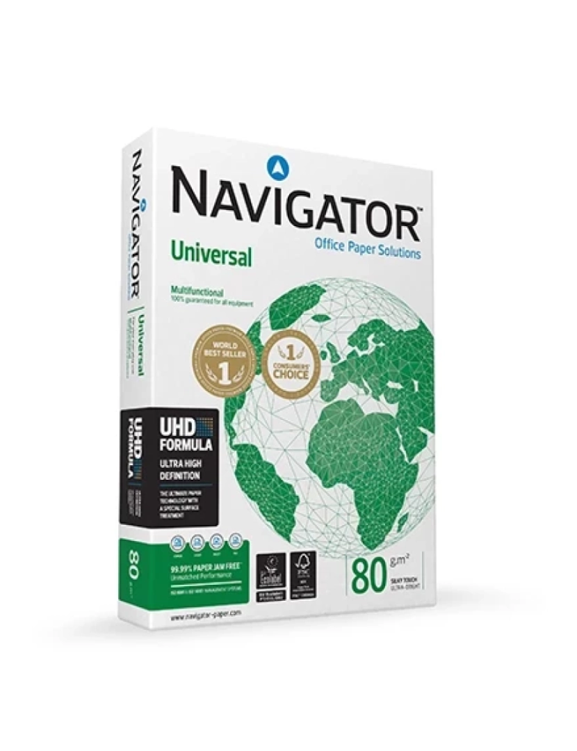 Navigator - Papel de Impressão Navigator > Universal Para A4 (210X297 MM) 500 Folhas Branco - 1801001/UN