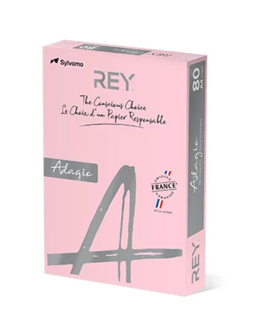 Adagio - Papel de Impressão Adagio > REY A4 80 G/m² Rose 500 Sheets Para Rosa - 1801076