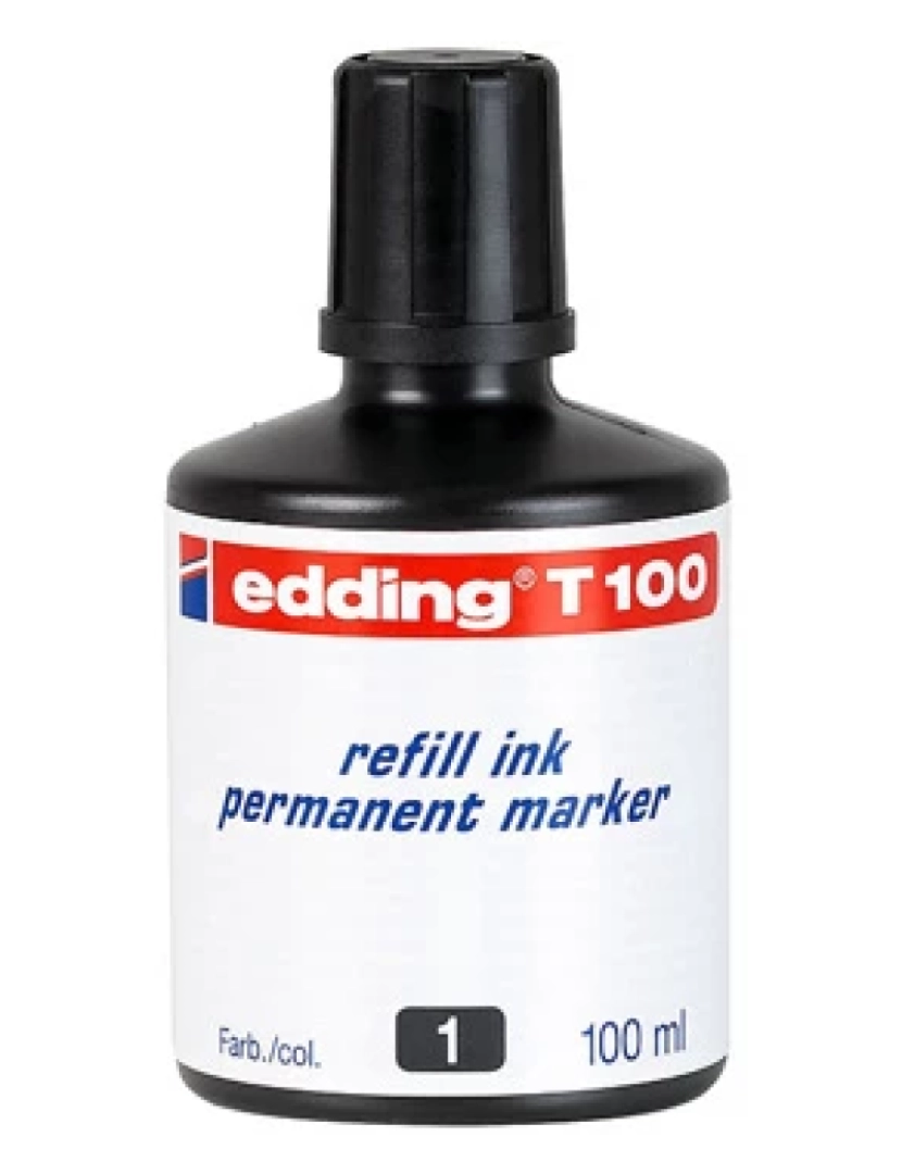 Edding - Marcador Edding > T 100 Recarga de Preto 100 ML 1 Unidade(s) - 1320257