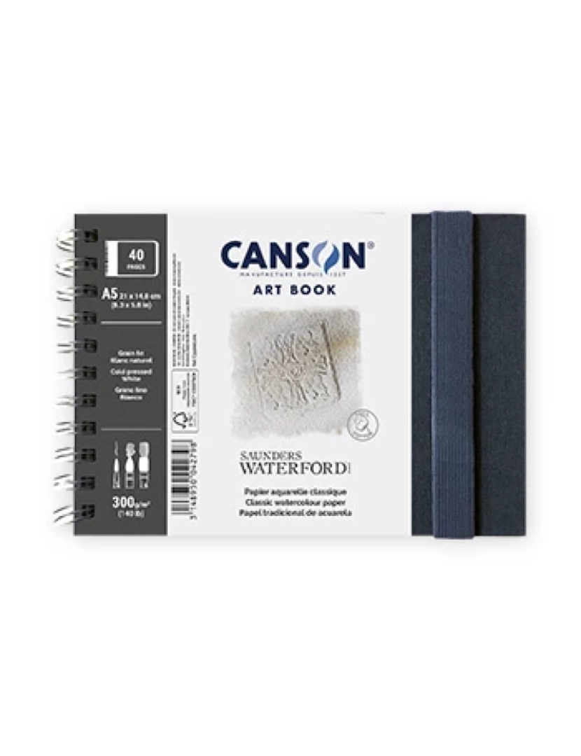 Canson - Caderno Canson > Artbook Saunders Waterford A5 300GR 40 Folhas - 10800L001