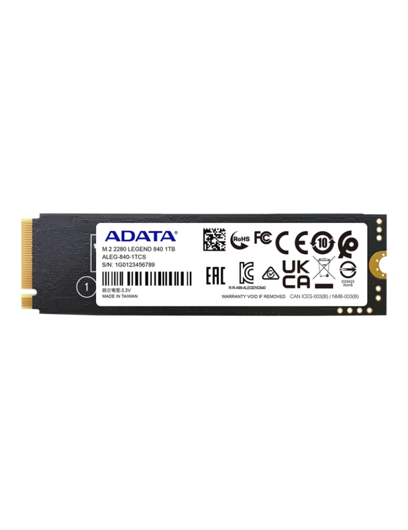 Adata - Drive SSD Adata > Legend 840 M.2 1000 GB PCI Express 4.0 3D Nand Nvme - ALEG-840-1TCS