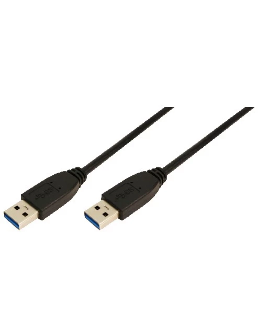 Logilink - Cabo USB Logilink > 1 M 3.2 GEN 1 (3.1 GEN 1) A Preto - CU0038