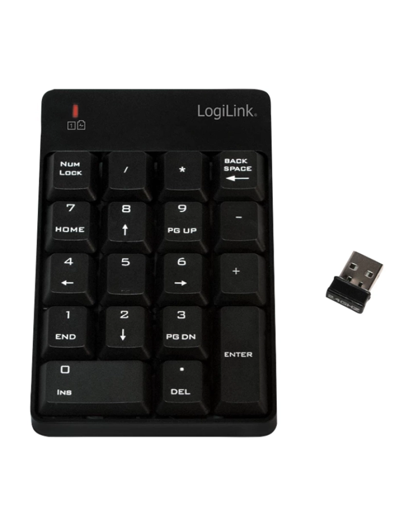 Logilink - Teclado Logilink > Numérico Computador Portátil RF Wireless Preto - ID0120