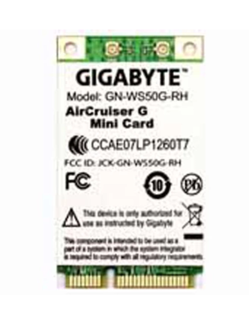 Gigabyte - Placa de Rede Gigabyte > GN-WS50G-RH 54 Mbit/s - GN-WS50GS