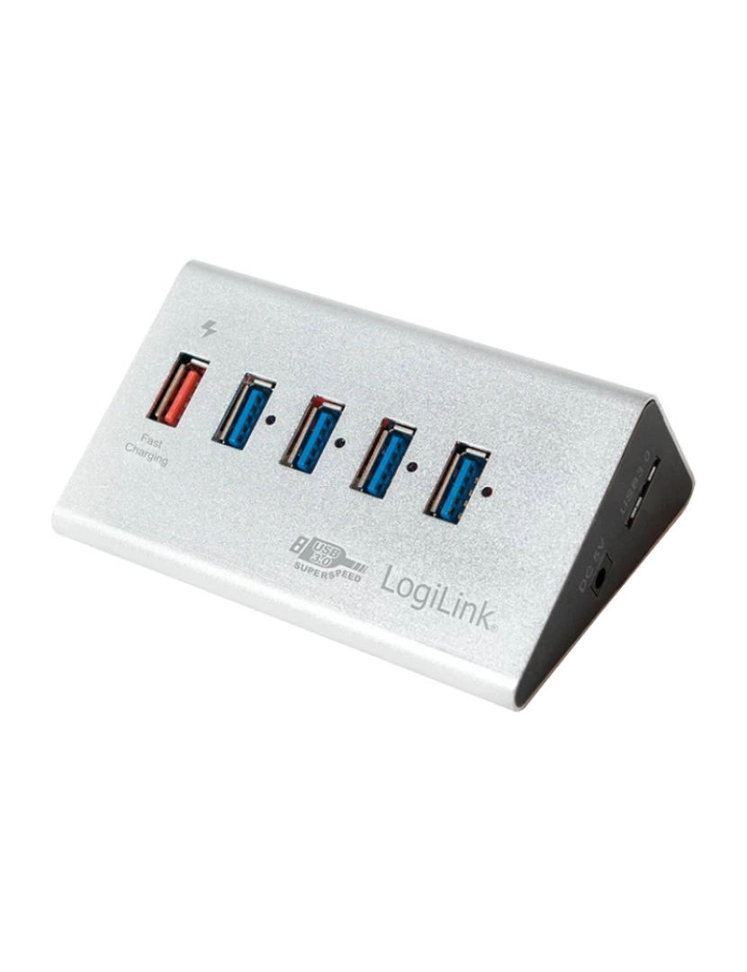 imagem de HUB USB Logilink > de Interface 3.2 GEN 1 (3.1 GEN 1) MICRO-B 5000 Mbit/s Preto - UA02271