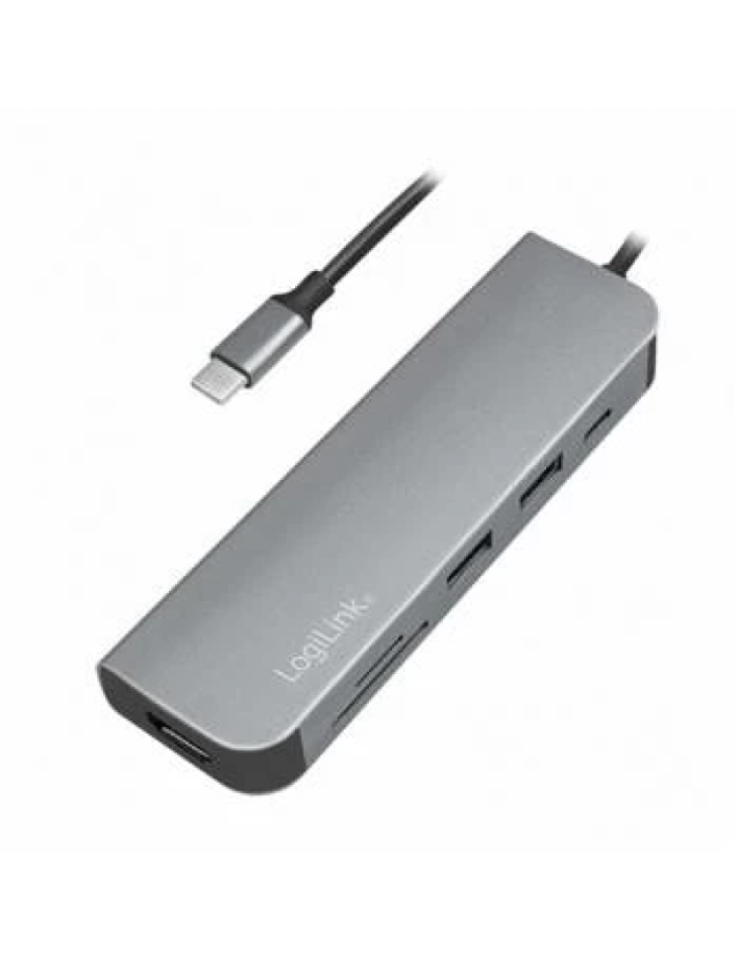 Logilink - Cabo Hdmi Logilink > HUB de Interface USB 3.2 GEN 1 (3.1 GEN 1) TYPE-C Alumínio - UA0343
