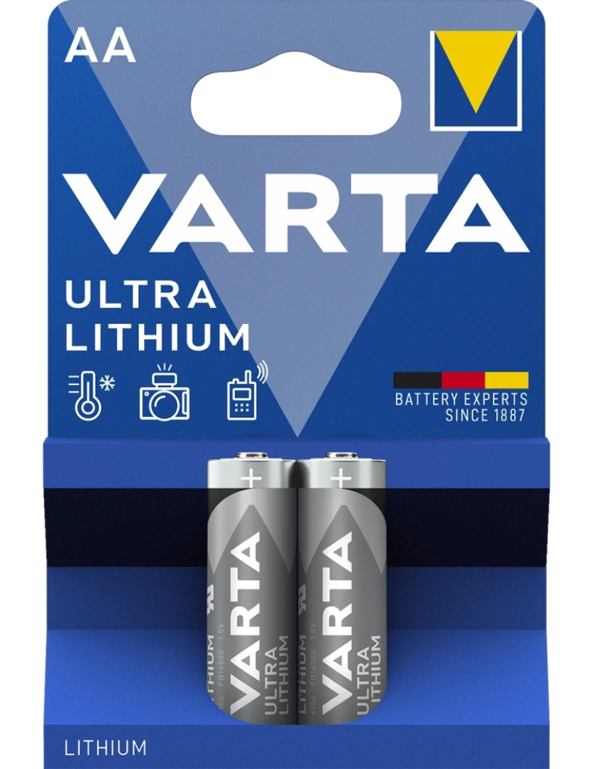 Varta - PILA VARTA ULTRA LITHIUM AA - LR06 (BLISTER 2 UNID)  ?14,5x50,5mm