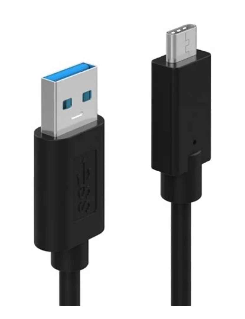 Ewent - Cabo USB Ewent 3.1 GEN1 5GBPS 3A, -C/M-A/M, Preto, 1.8 Metro