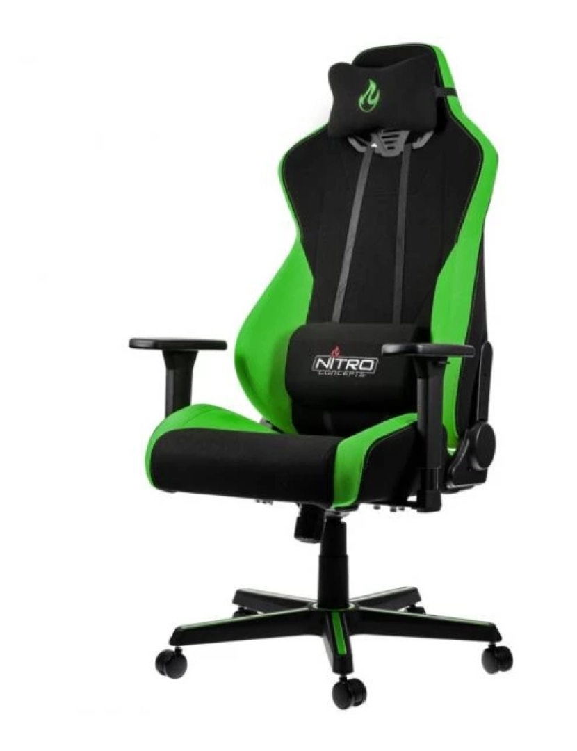 imagem de Cadeira Gaming Nitro Concepts S300 Atomic Green - NC-S300-BG1