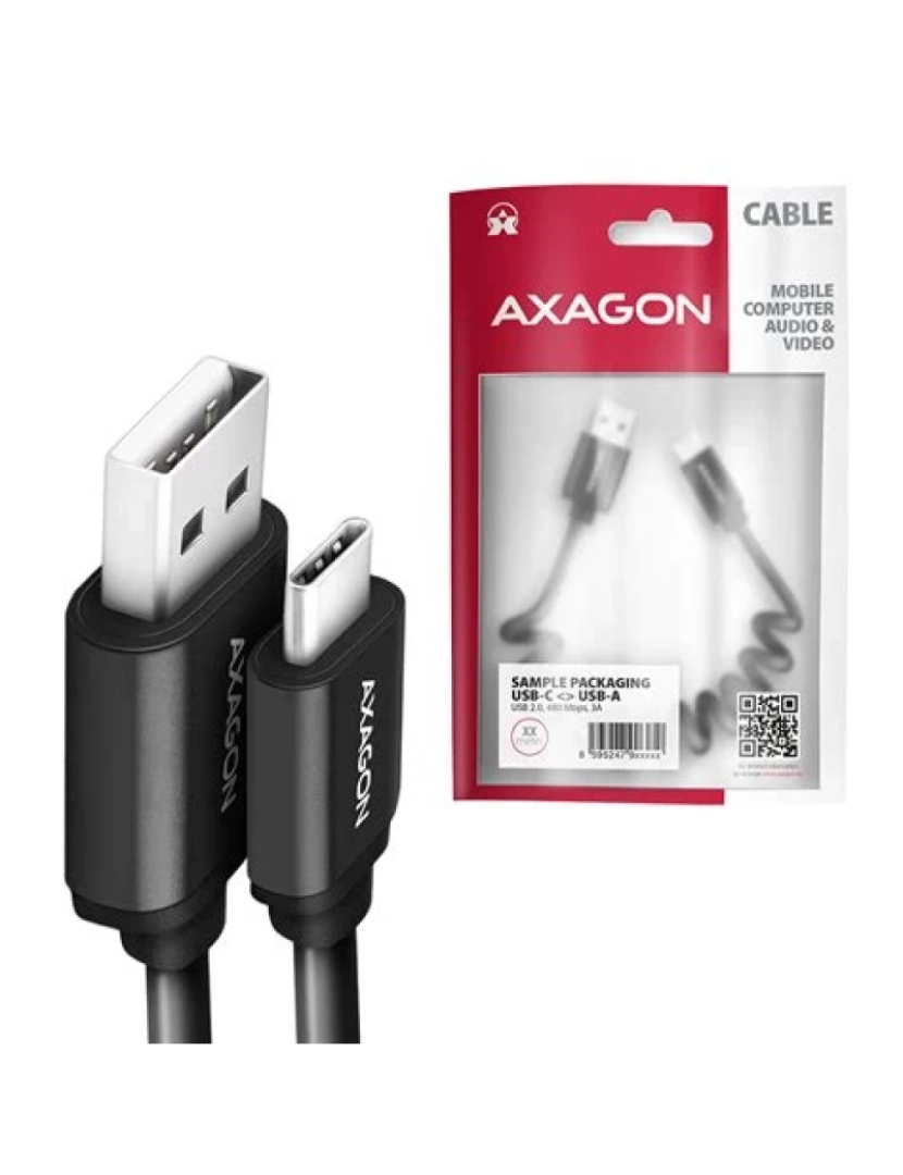 Axagon - Cabo USB Axagon Twister Bucm Activo , Para -C 0.6M