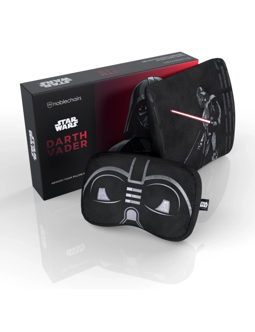 Noblechairs - Cadeira Noblechairs set de almofadas memory foam darth vader edit - NBL-SP-PST-027