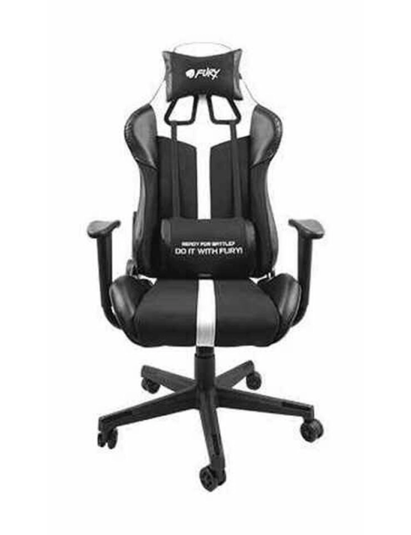 Natec - Cadeira de Gaming Natec AVENGER XL Branco Preto