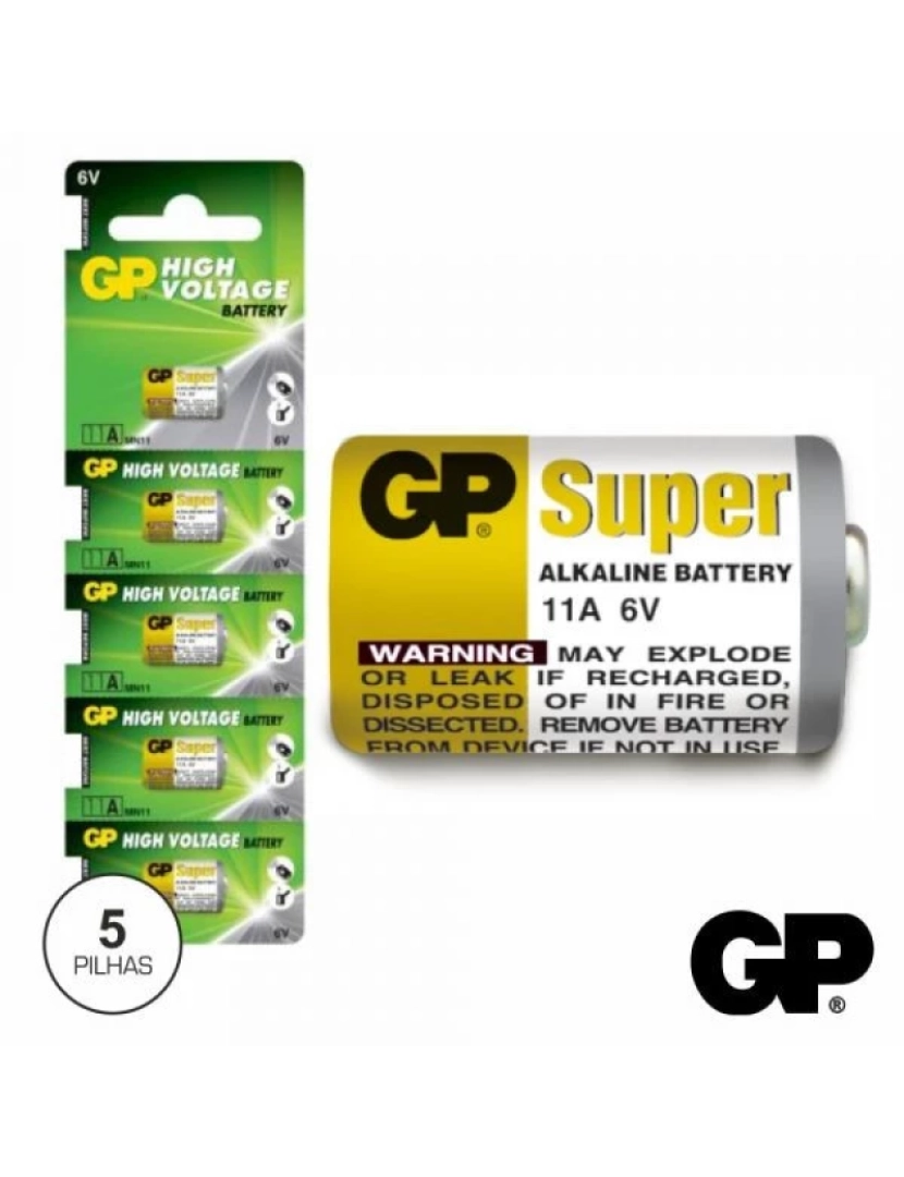 GP - alcalina 6 comando 11a blister 5 - gp11a