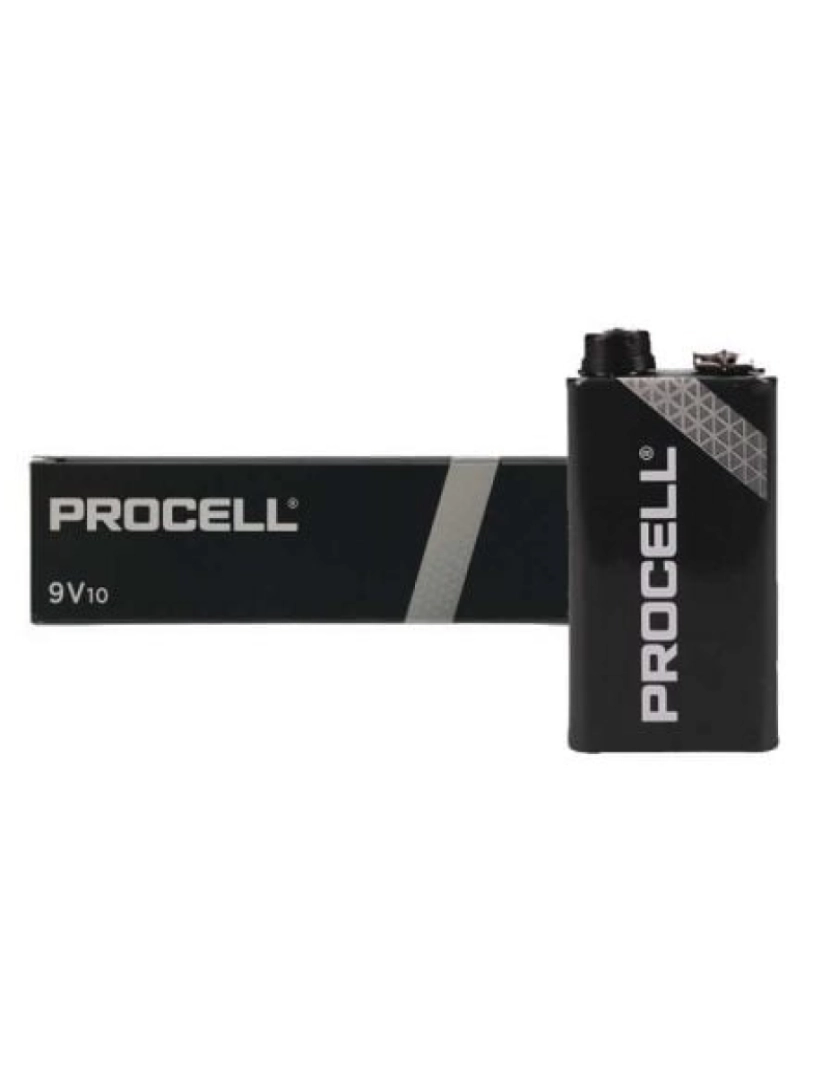 Duracell - Pilhas Duracell Pack de 10 Pilha Procell / 9V/ Alcalinas - ID1604IPX10