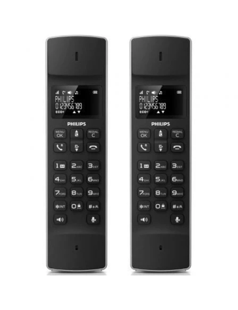 Philips - Telefone Inalâmbrico Philips Linea M4502B/ Pack Duo/ Negro