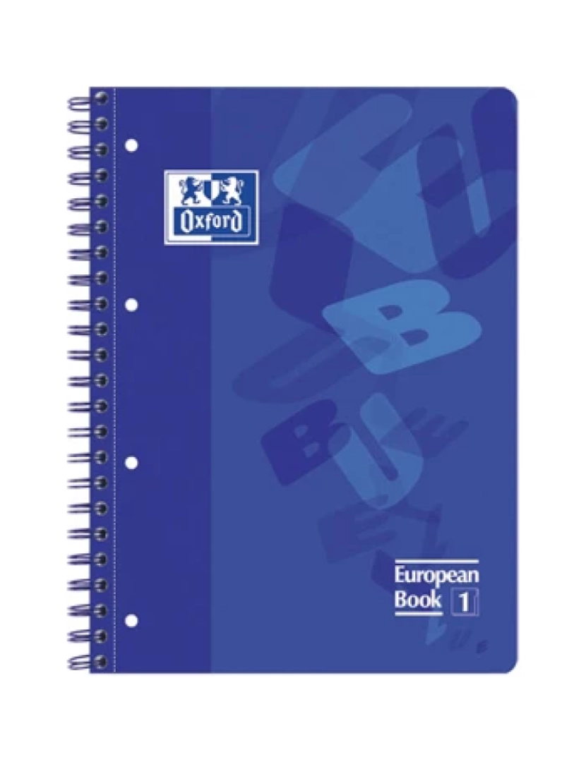 Oxford - Caderno Oxford Espiral Plastico 3 Separadores A4 PAUTADO,120 - 1,081e+11