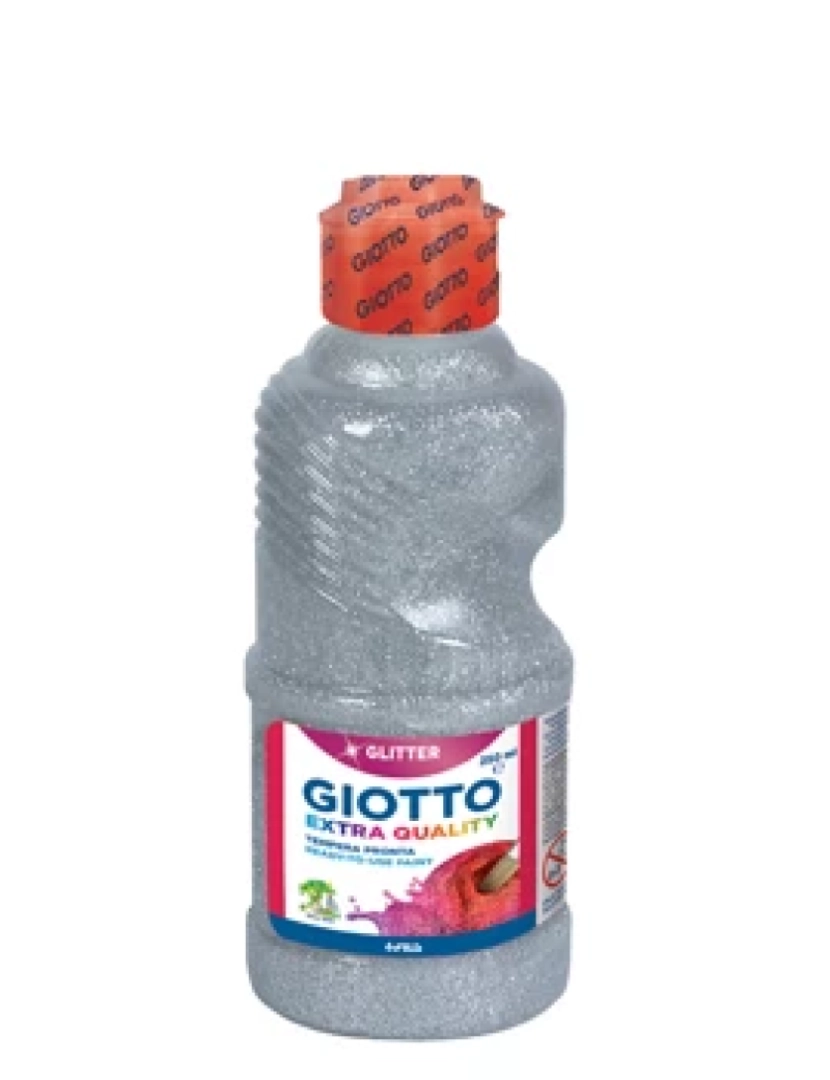 Giotto - Tinta Guache Giotto ES E Liquido Glitter 250ML Prata - 160531202