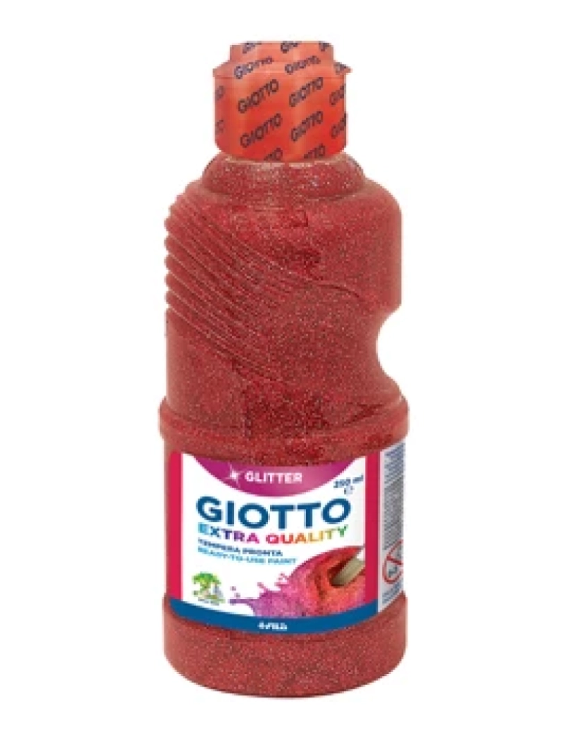 Giotto - Tinta Guache Giotto ES E Liquido Glitter 250ML Vermelho - 160531206