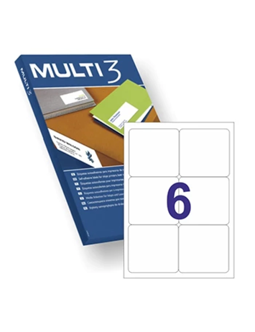 Multi3 - Etiquetas MULTI3 S 99,1X93,1 100 Folhas 600UN - APL10500