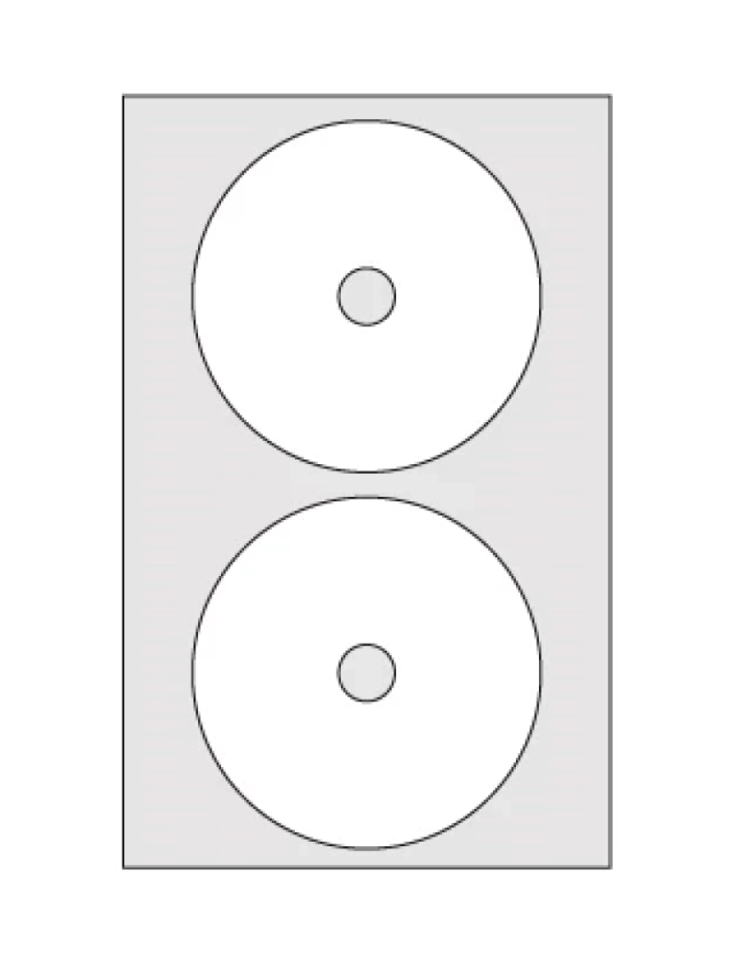 Multi3 - Etiquetas MULTI3 S 117MM Para CD ou DVD 100 Folhas 200UN - APL10816