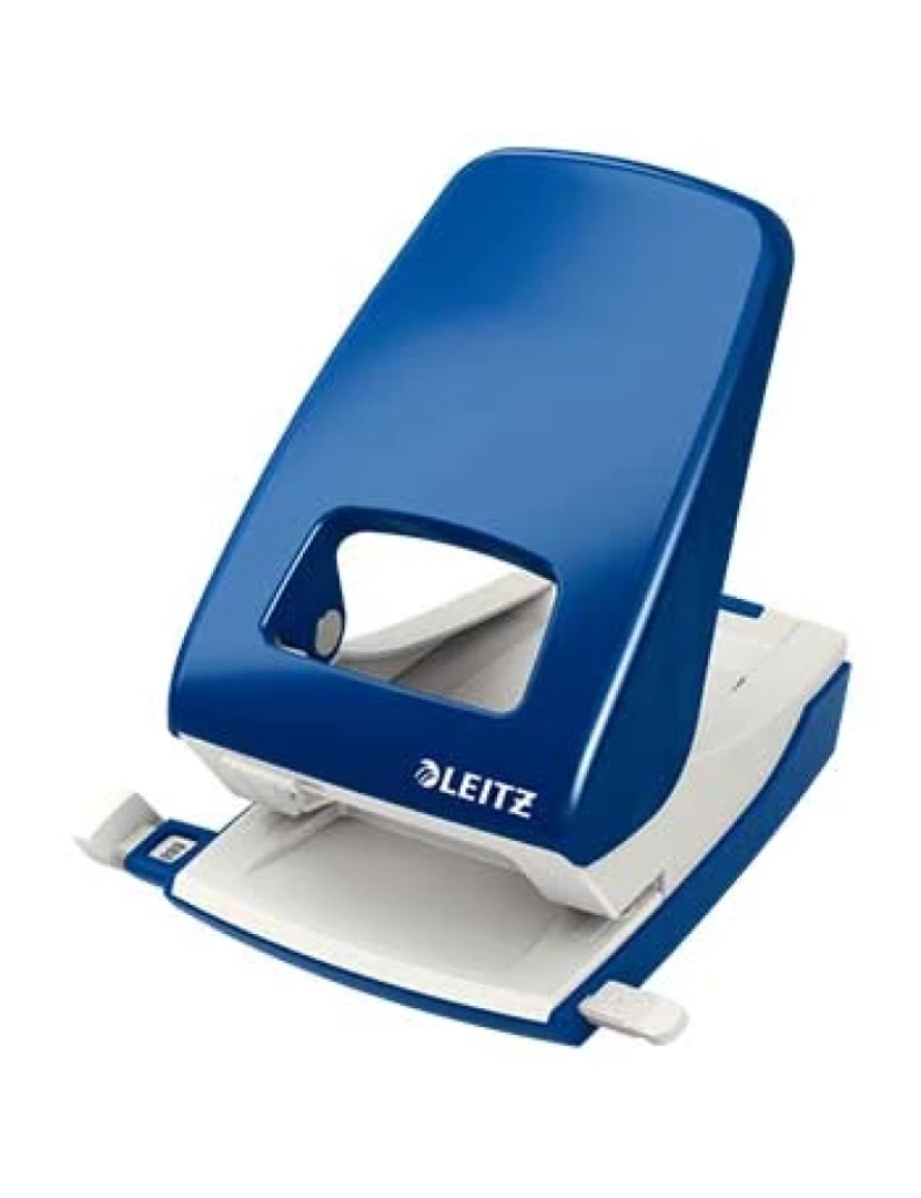 imagem de Furador Leitz 40 Folhas 5138 4MM C/regua Azul - 5321551A1