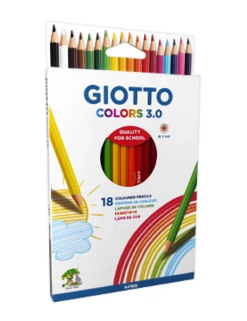 Giotto - Lápis de cor Giotto 18CM Colors 3.0 CX Cartao 18UN - 160277800