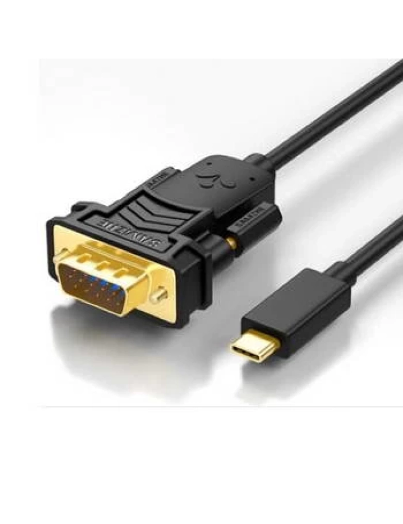 imagem de Adaptador VGA Ntech Cabo Conversor USB-C Para M 1.8M Preto - NBA600PRO1