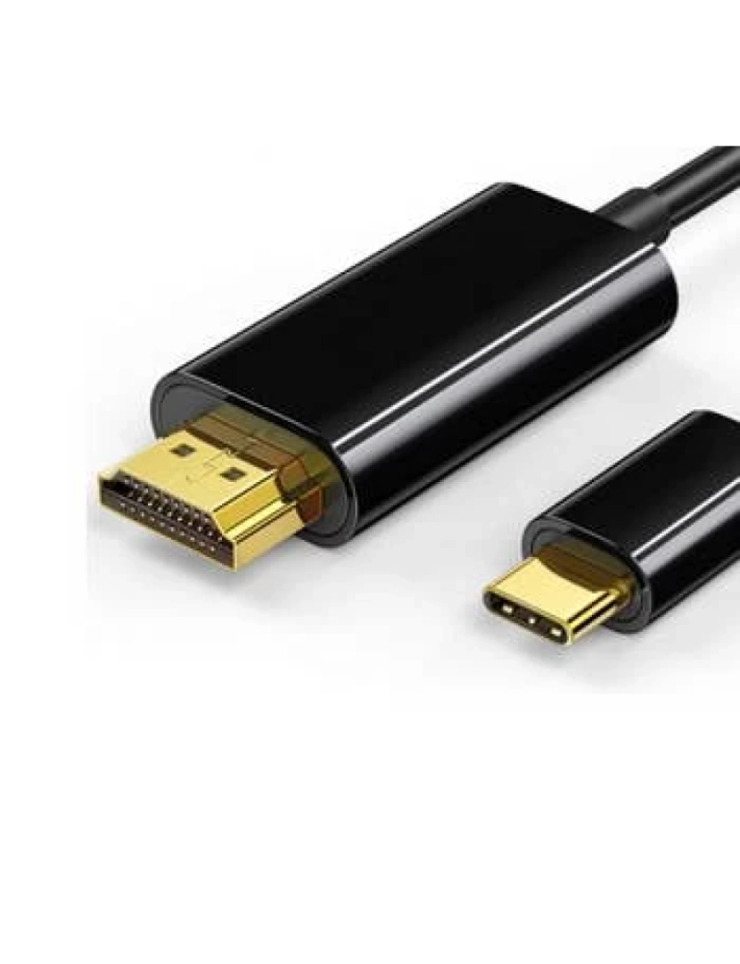 imagem de Adaptador Hdmi Ntech Cabo Conversor USB-C Para A M 1.8M Preto - NBA602PRO1