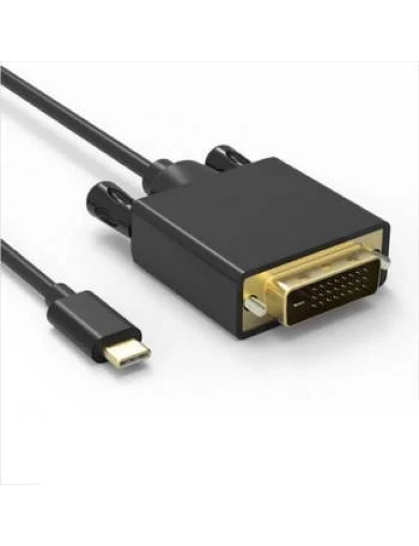 imagem de Adaptador DVI Ntech Cabo Conversor USB-C Para M 1.8M Preto - NBA606PRO1