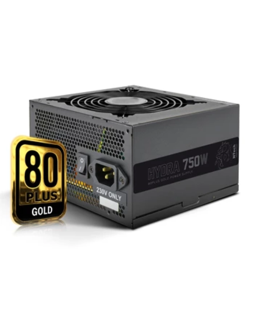 Ntech - Fonte de Alimentação Ntech 80 Plus Gold Hydra 750W 62A/12V Single Rail 12TH Geracao Ready - RX750