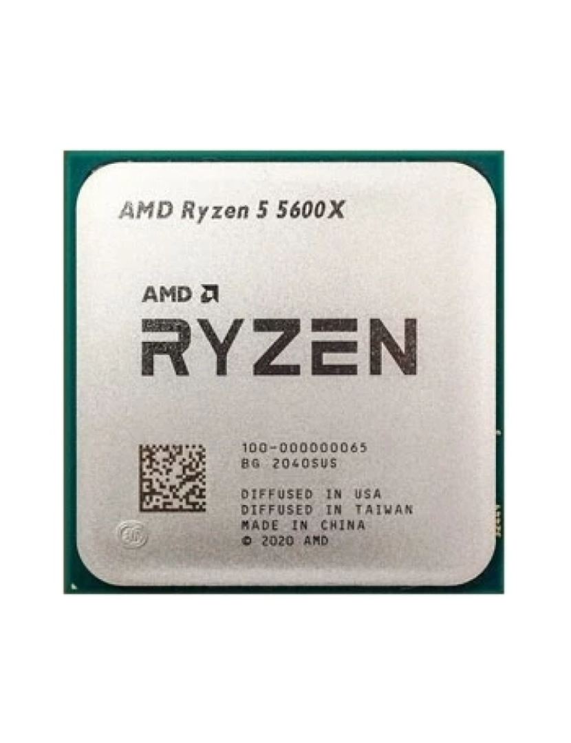 Amd - Processador Amd am4 ryzen 5 5600x 3.7 a 4.6ghz 35m 6c12t 65w tray-s/cooler - 100-000000065/T