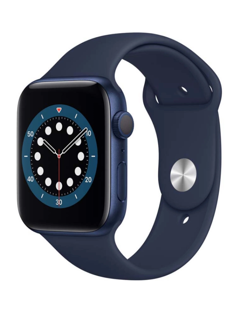 Apple - Apple Watch Series 6 44mm GPS + Cellular Aluminum case Mostrador: Pulseira Azul: Sport Black Grau A+