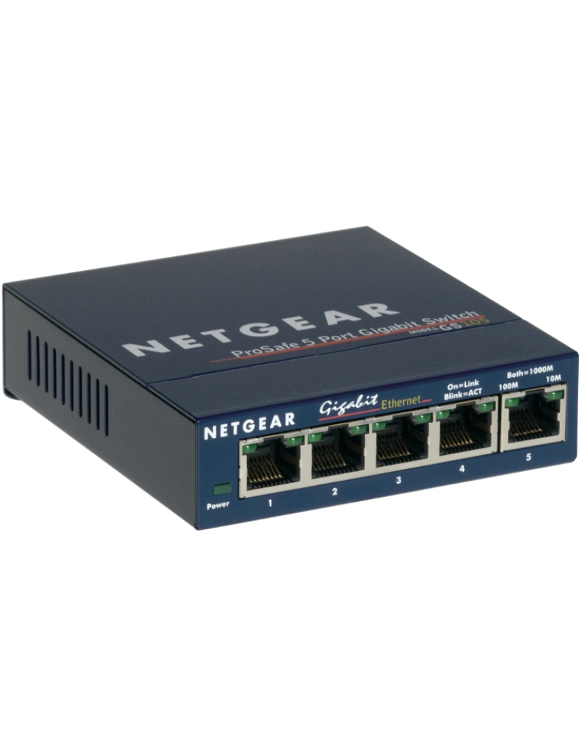 Netgear - gs105 não-gerido gigabit ethernet (10/100/1000) azul - gs105ge