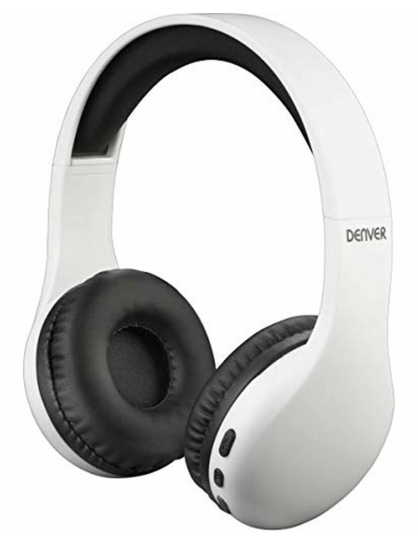 Denver - Auriculares de Diadema Denver Electronics BTH-240 Branco