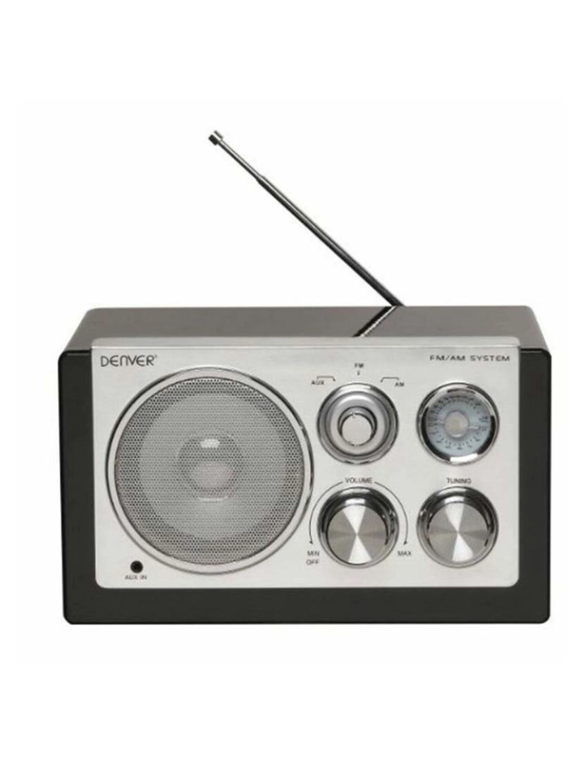 Denver - Rádio Portátil Electronics TR-61, Preto