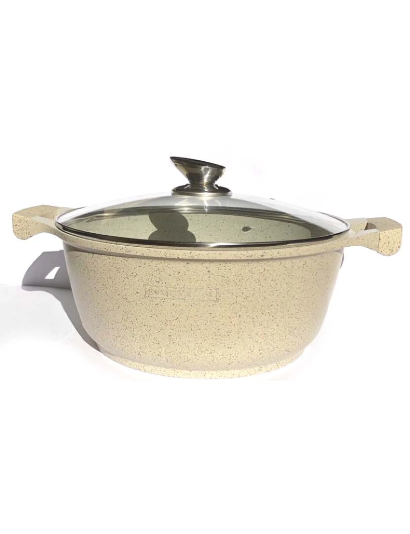 Royalty Line - Caçarola 32 cm Revestimento Mármore Creme