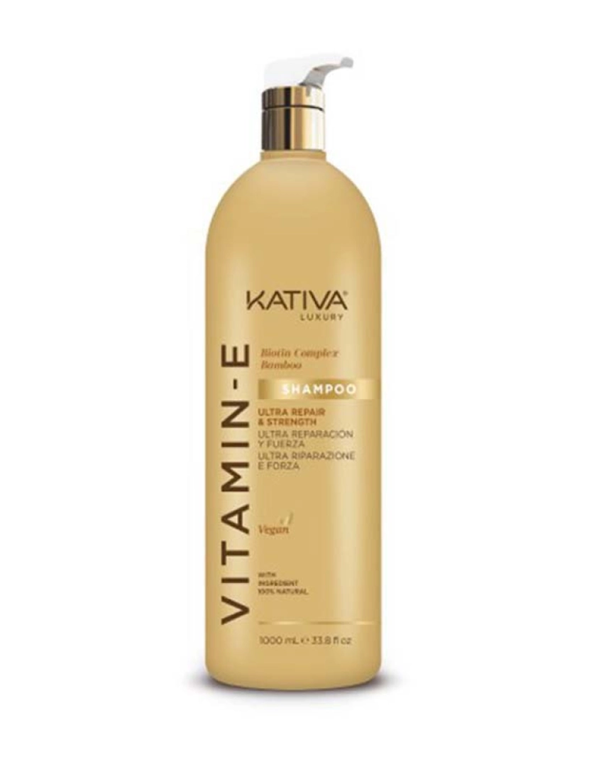 Kativa - Vitamin E Biotin & Bamboo Shampoo 1000 Ml