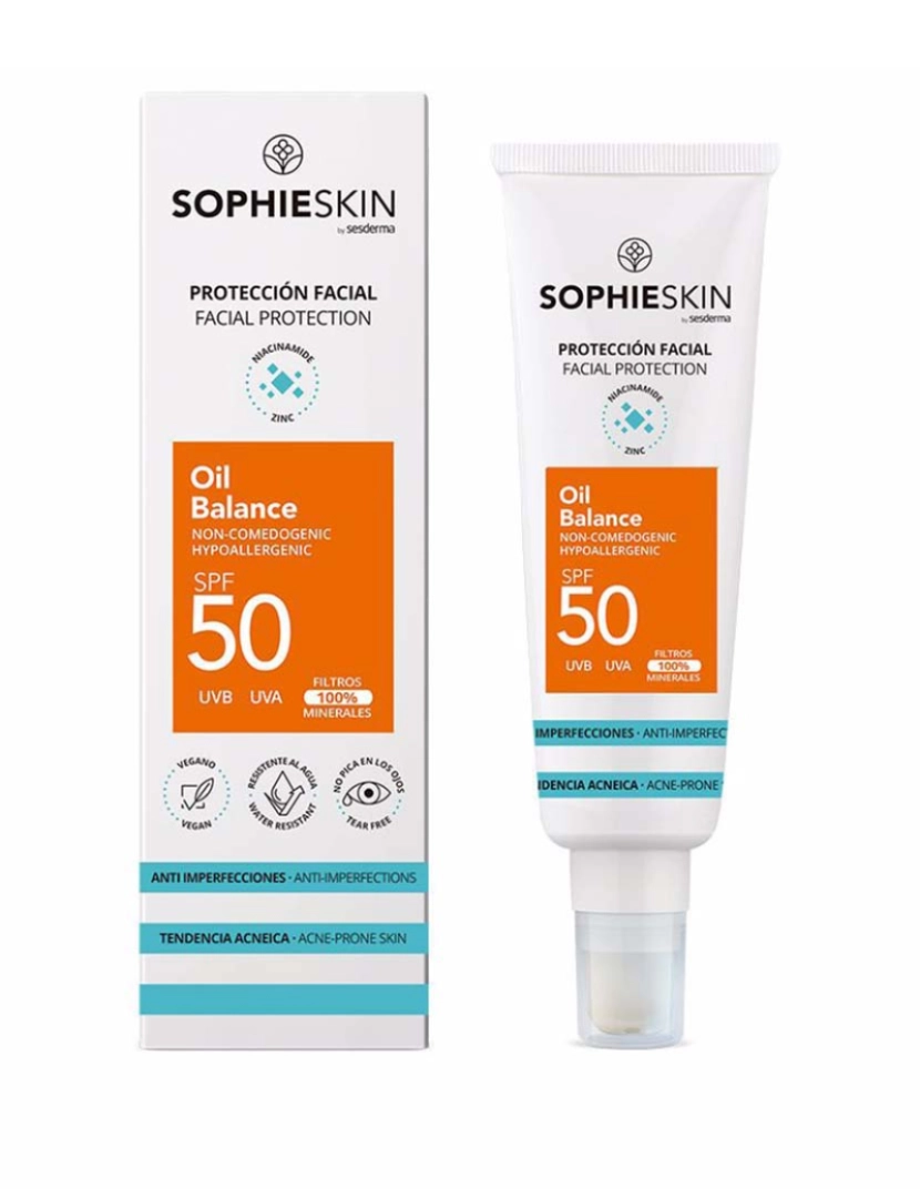 Sophieskin - Sophieskin Fluido Solar Protector Acné Spf50 50 Ml