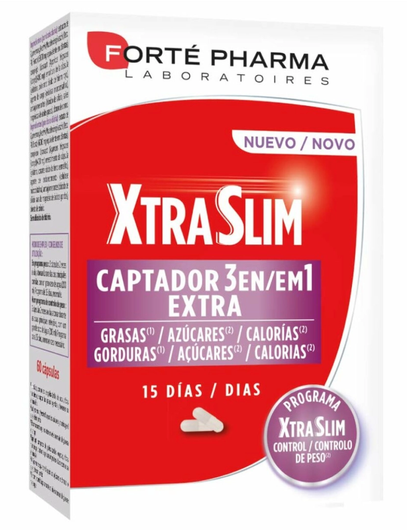 BB - Complemento Alimentar Forté Pharma Xtraslim Captador 60 Unidades