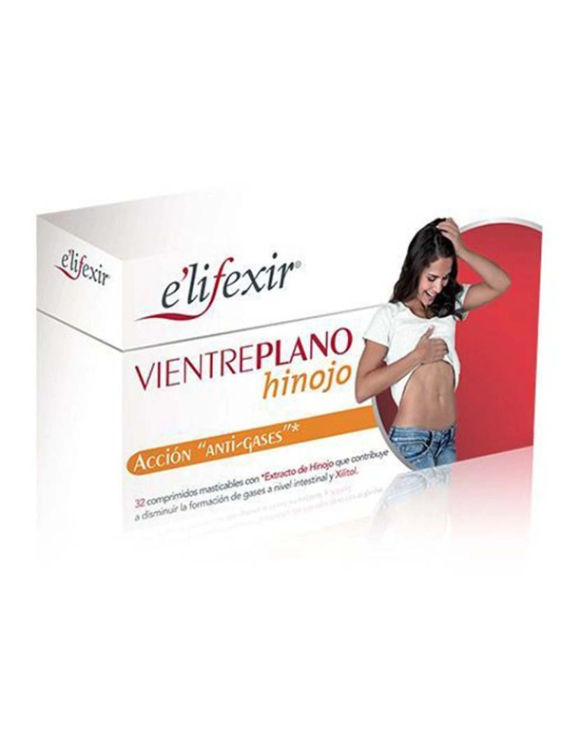 E'Lifexir - Suplemento digestivo Elifexir Vientre Plano 32 Unidades