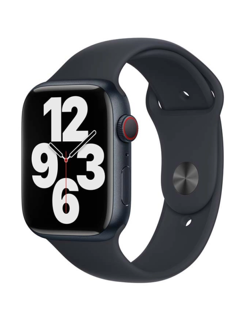 Apple - Apple Watch Series 7 45mm GPS + Cellular Aluminum Case Preto