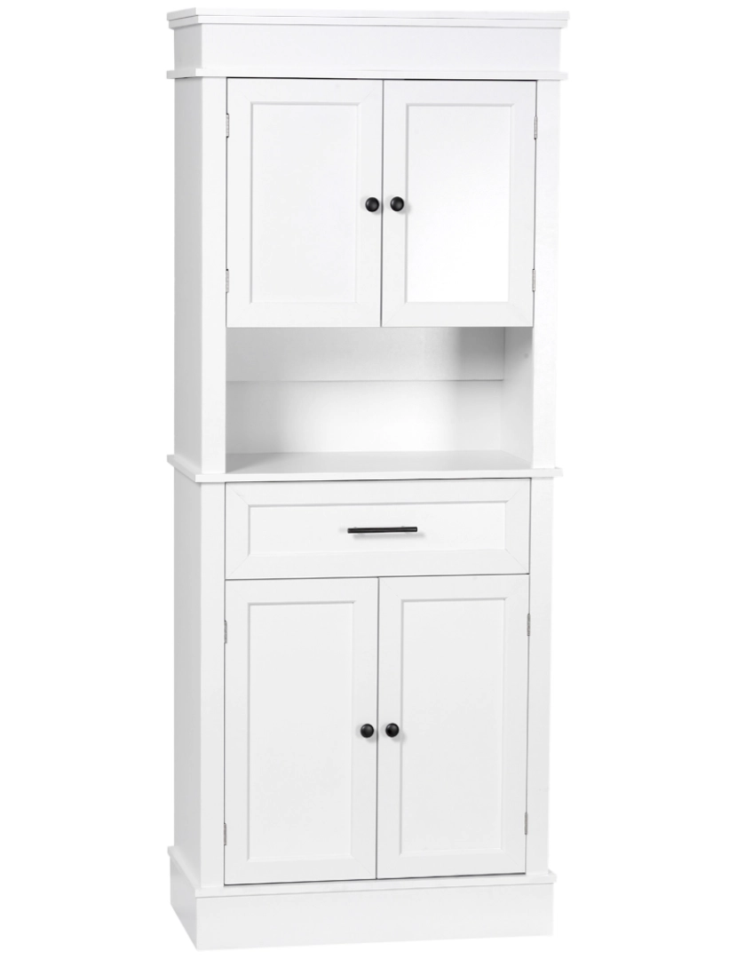 Homcom - Armário de Cozinha 74x39,5x183cm cor branco 835-219V00WT