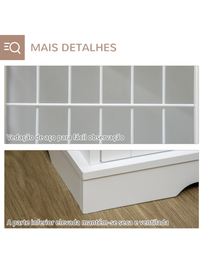 imagem de Gaiola para Cães 76x54.5x56cm cor branco D02-121V00WT6