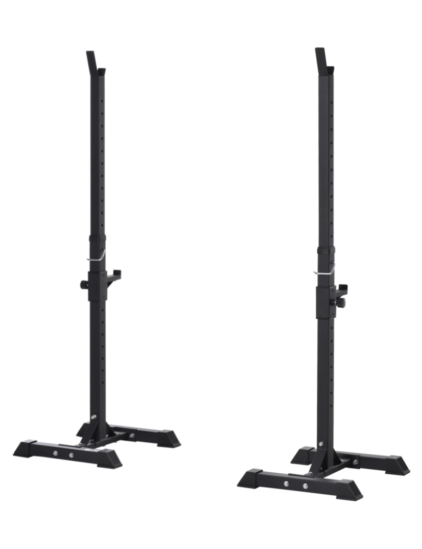 Homcom - Suporte para Barras de Pesos 50x49x154cm cor preto A91-174V01