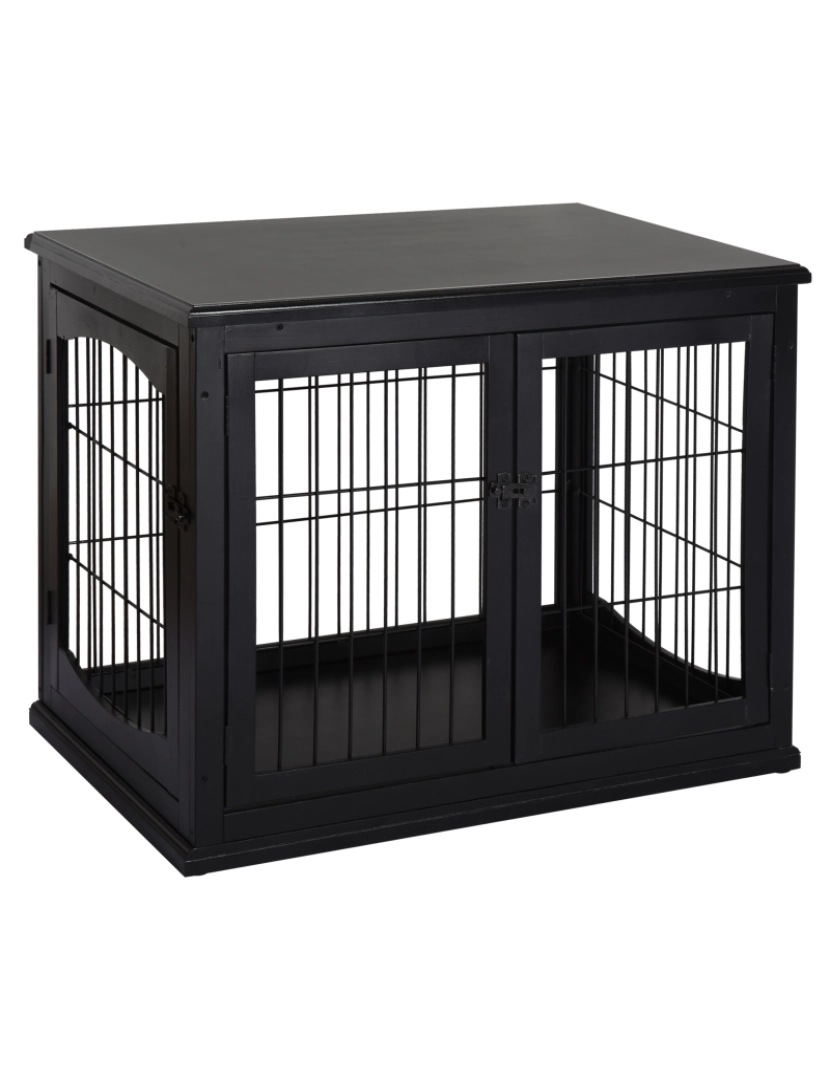 imagem de Gaiola para Cães 81x58,5x66cm cor preto D02-040BK1